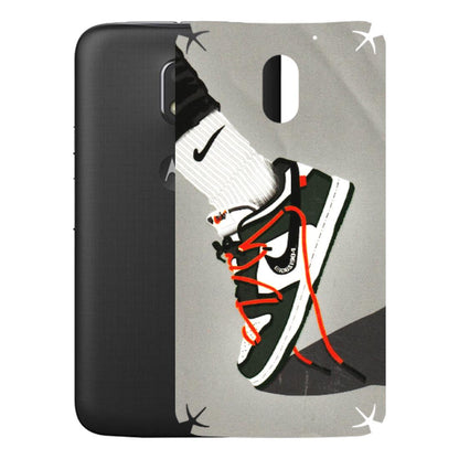Motorola Phone Skins (All Models) - New Grey Sneaker - 3D Embossed Finish (L-261) Motorola Moto E3 Power
