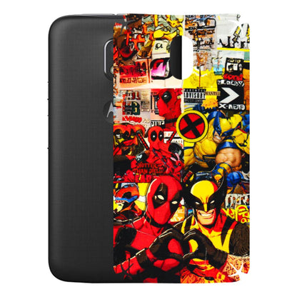 Motorola Phone Skins (All Models) - Spidy Wolverine - 3D Embossed Finish (L-310) Motorola Moto E3 Power