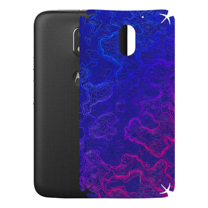 Motorola Phone Skins (All Models) - Purple Ripples Swirl - 3D Embossed Finish (L-314) Motorola Moto E3 Power