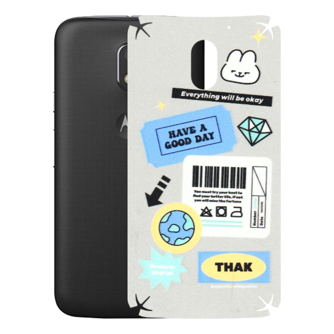 Motorola Phone Skins (All Models) - Will Be Okay Design - 3D Embossed Finish (L-316) Motorola Moto E3 Power