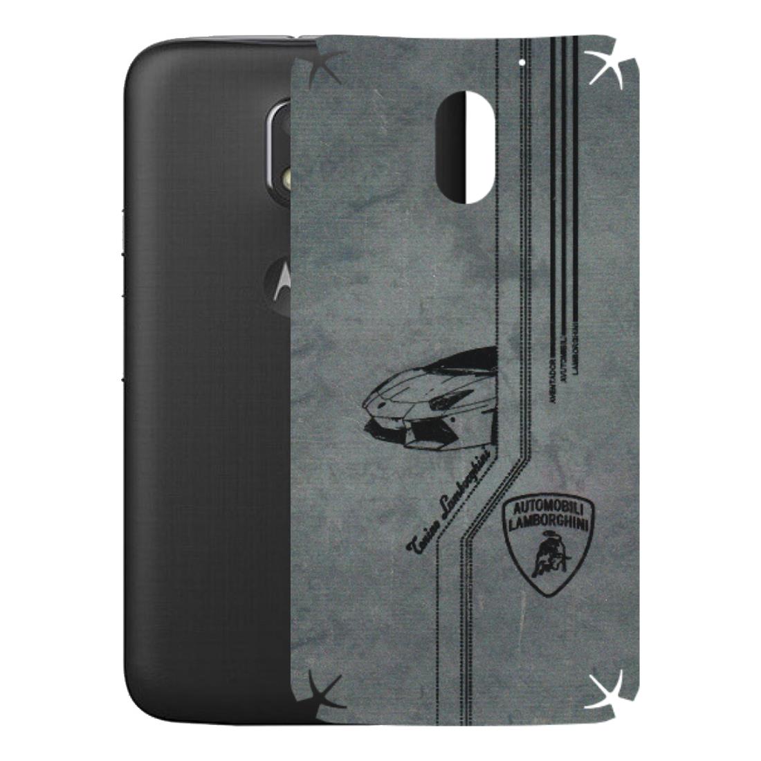 Motorola Phone Skins (All Models) - New Lamborgini Aventador - 3D Embossed Finish (L-321) Motorola Moto E3 Power