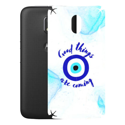 Motorola Phone Skins (All Models) - Evil Eye Good Things Are Coming - 3D Embossed Finish (L-322) Motorola Moto E3 Power