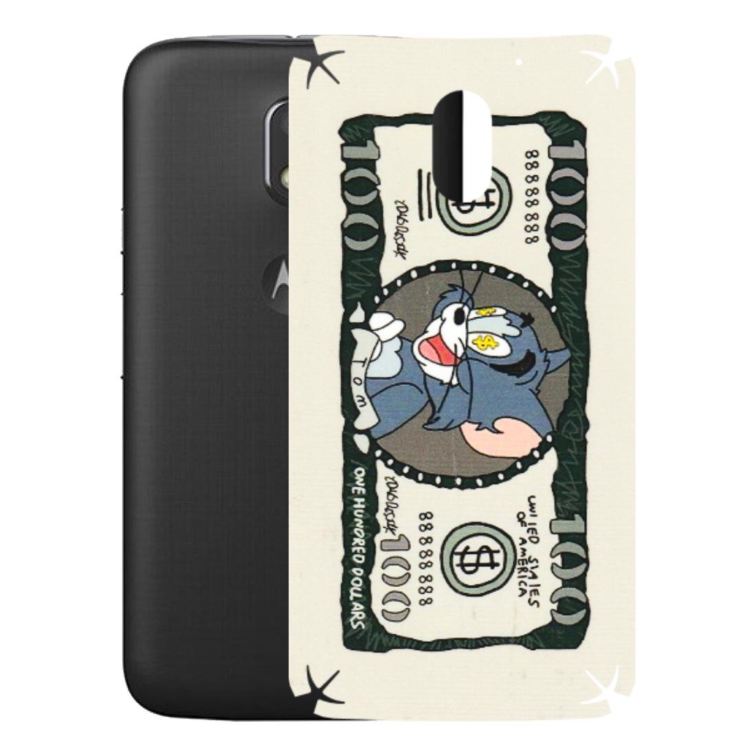 Motorola Phone Skins (All Models) - Tom Hundred Dollar - 3D Embossed Finish (L-324) Motorola Moto E3 Power