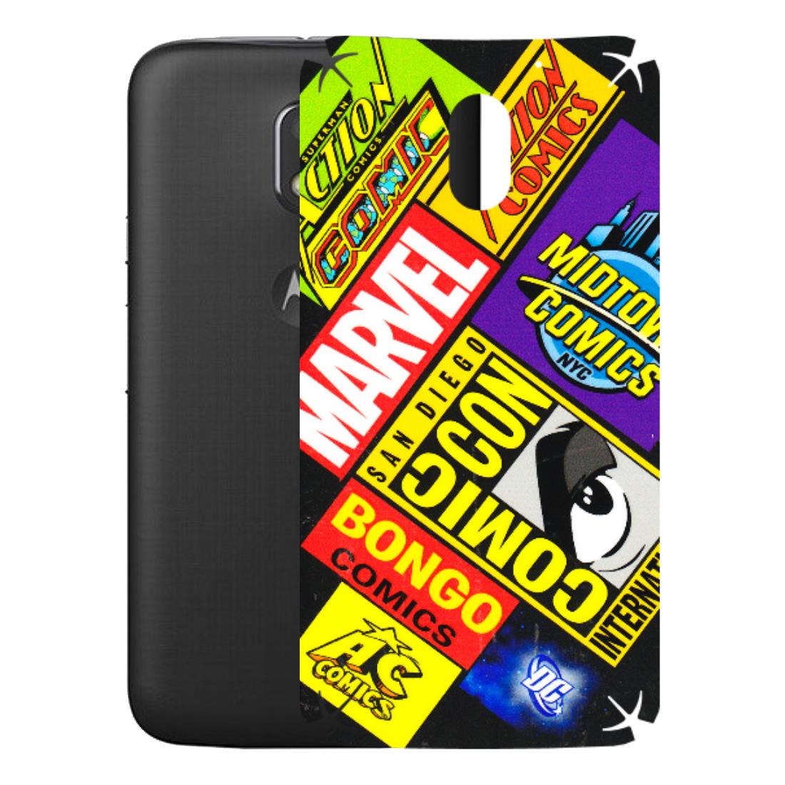 Motorola Phone Skins (All Models) - Bongo Comic Con - 3D Embossed Finish (L-325) Motorola Moto E3 Power