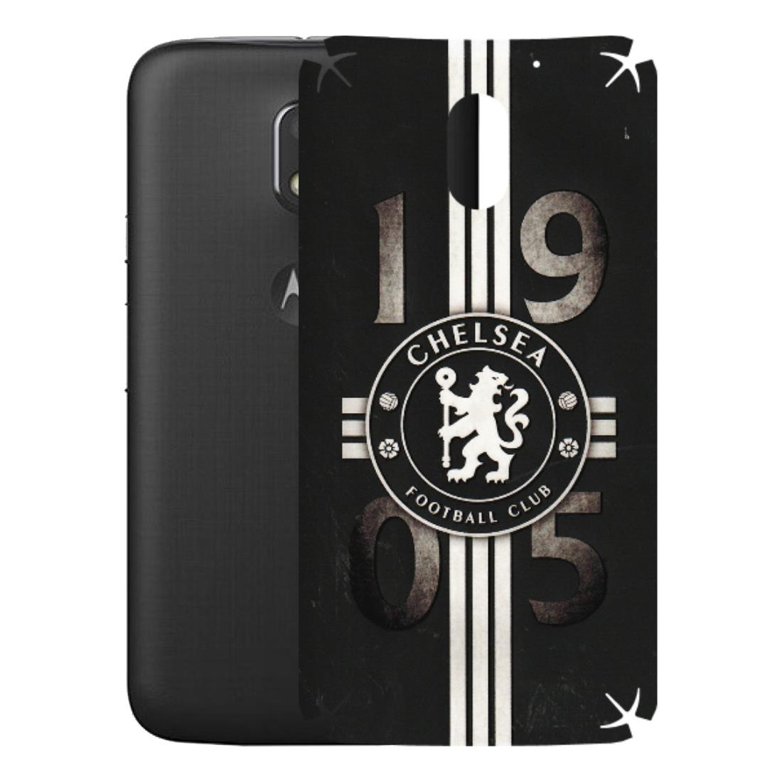 Motorola Phone Skins (All Models) - Chelsea Fan Club - 3D Embossed Finish (L-36) Motorola Moto E3 Power