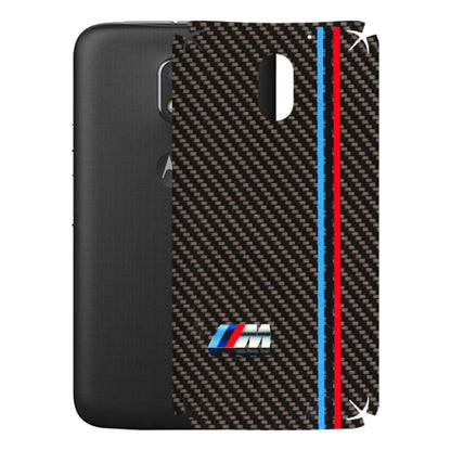 Motorola Phone Skins (All Models) - BM Carbon Fiber Feels - 3D Embossed Finish (L-38) Motorola Moto E3 Power