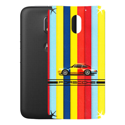 Motorola Phone Skins (All Models) - Multicolour Porche - 3D Embossed Finish (L-39) Motorola Moto E3 Power
