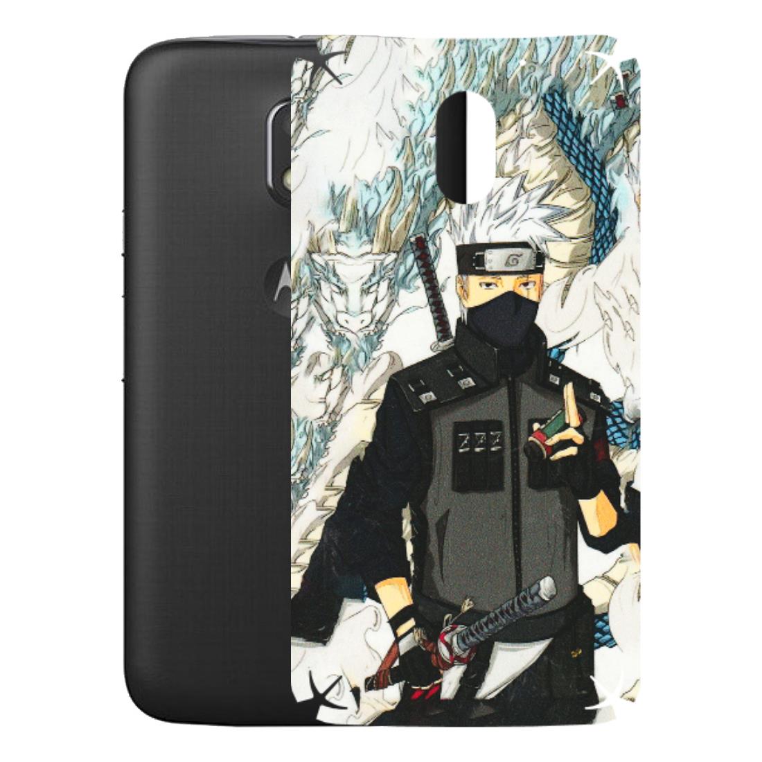 Motorola Phone Skins (All Models) - Kakashi Hatake Naruto Anime - 3D Embossed Finish (L-46) Motorola Moto E3 Power
