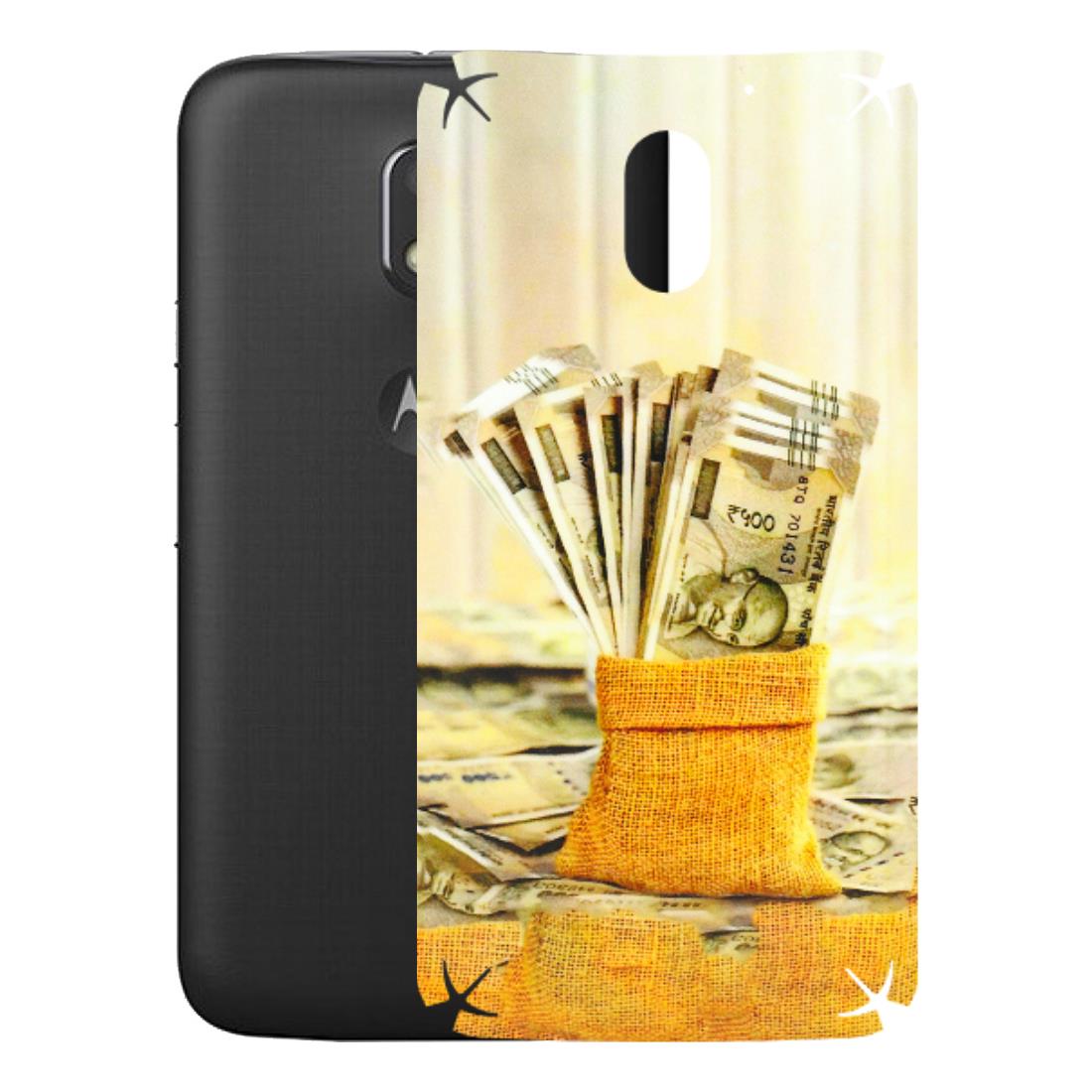 Motorola Phone Skins (All Models) - Show Me The Money - 3D Embossed Finish (L-52) Motorola Moto E3 Power