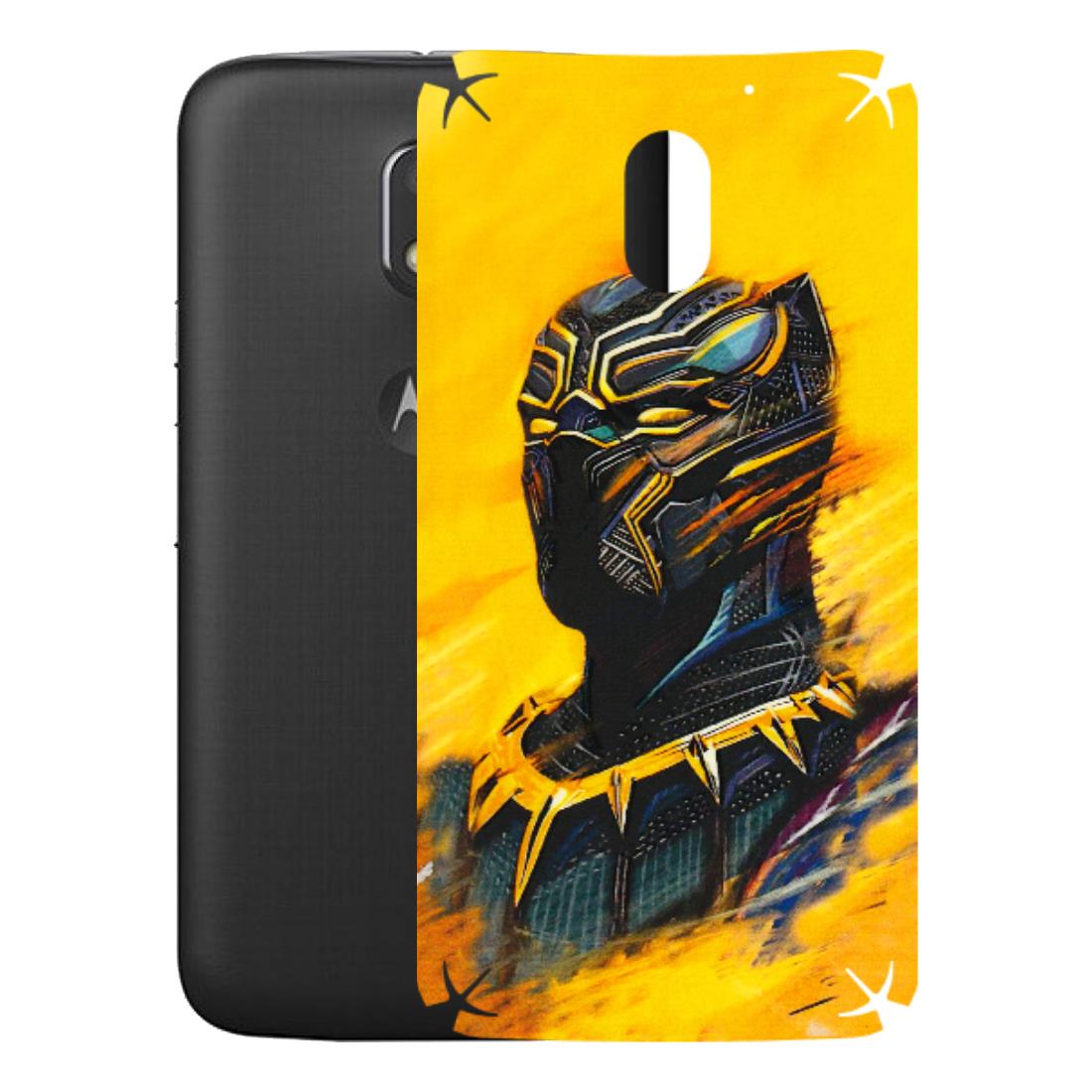 Motorola Phone Skins (All Models) - Yellow Panther - 3D Embossed Finish (L-54) Motorola Moto E3 Power