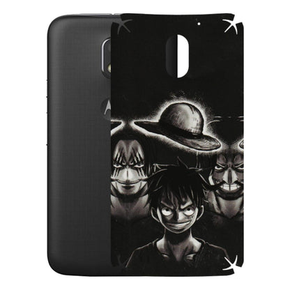 Motorola Phone Skins (All Models) - Black Luffy Hat - 3D Embossed Finish (L-57) Motorola Moto E3 Power