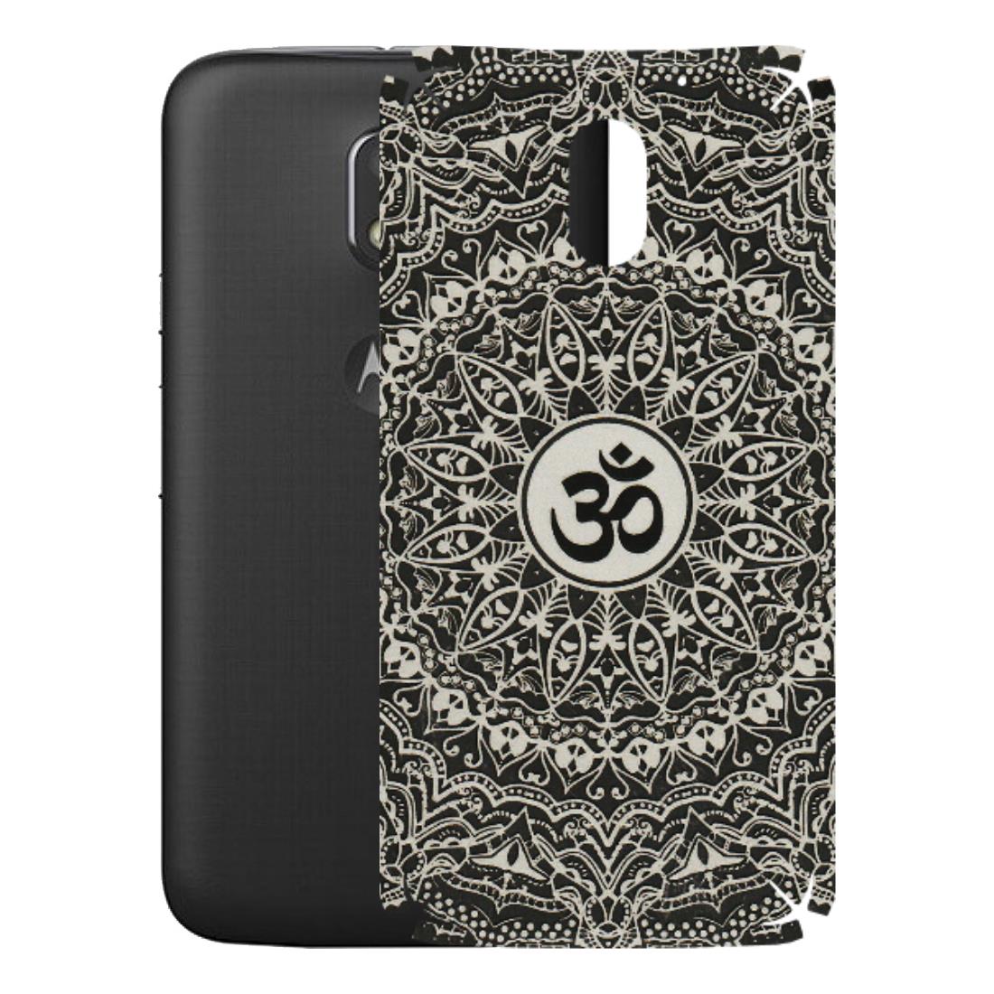 Motorola Phone Skins (All Models) - Aum Elegant Mandala - 3D Embossed Finish (L-62) Motorola Moto E3 Power