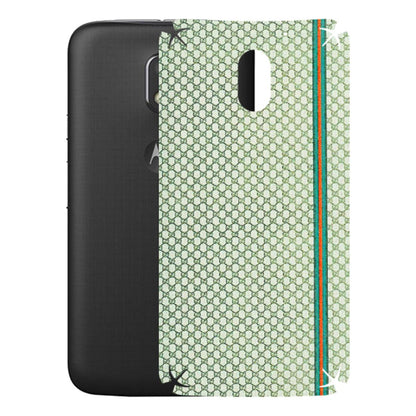 Motorola Phone Skins (All Models) - Gucci Fabric Pattern - 3D Embossed Finish (L-73) Motorola Moto E3 Power