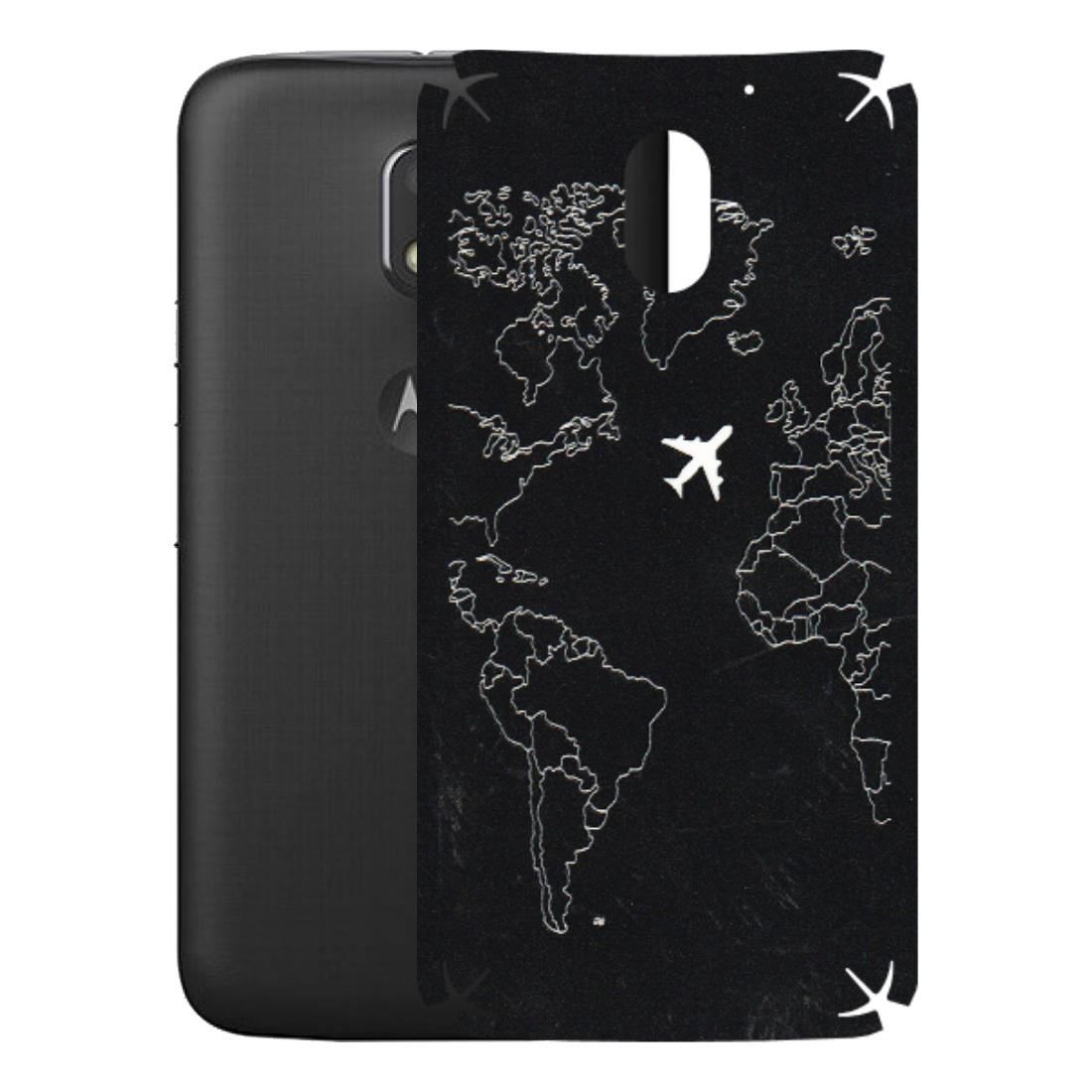 Motorola Phone Skins (All Models) - Never Ending Travel - 3D Embossed Finish (L-79) Motorola Moto E3 Power