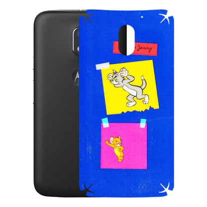 Motorola Phone Skins (All Models) - Tom N Jerry Sticky Notes - 3D Embossed Finish (L-88) Motorola Moto E3 Power