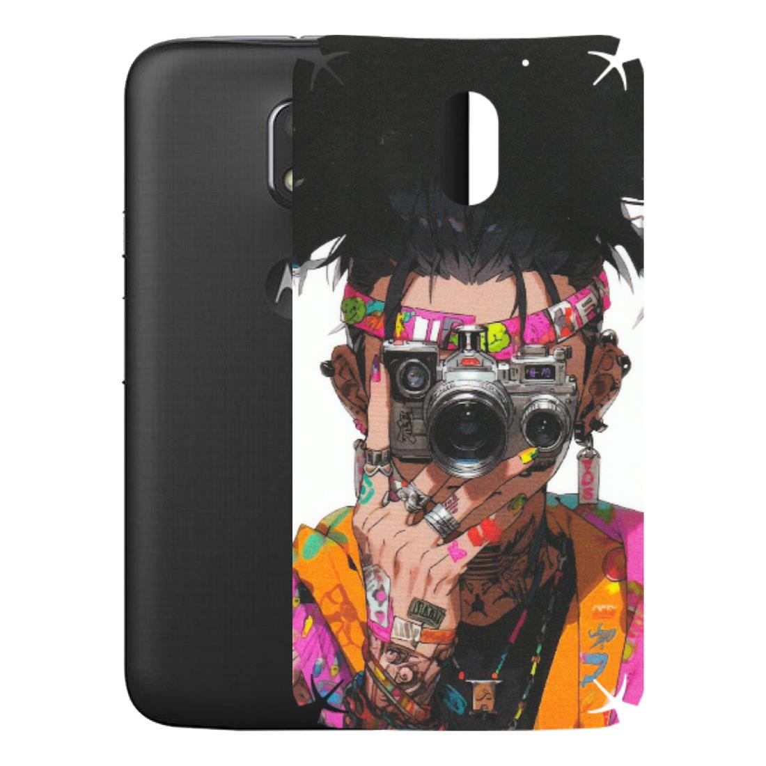 Motorola Phone Skins (All Models) - Camera Lover Girl - Matte Finish (M-09) Motorola Moto E3 Power