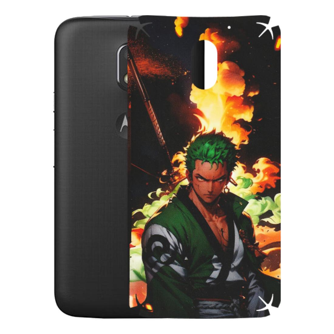 Motorola Phone Skins (All Models) - Roronoa Zoro - Matte Finish (M-102) Motorola Moto E3 Power