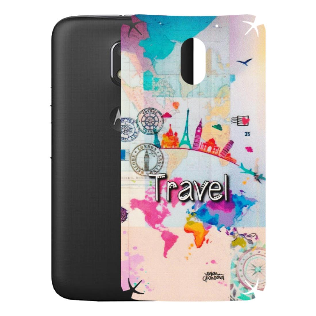 Motorola Phone Skins (All Models) - Travel The Wonders - Matte Finish (M-108) Motorola Moto E3 Power