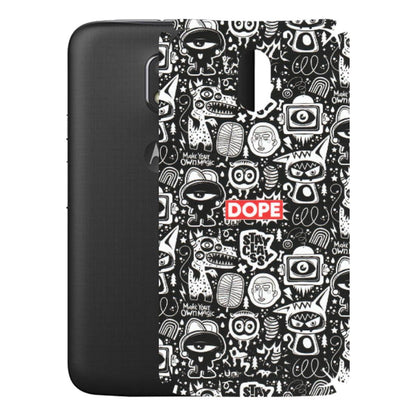 Motorola Phone Skins (All Models) - Dope Stay Classy Black Doodles - Matte Finish (M-126) Motorola Moto E3 Power
