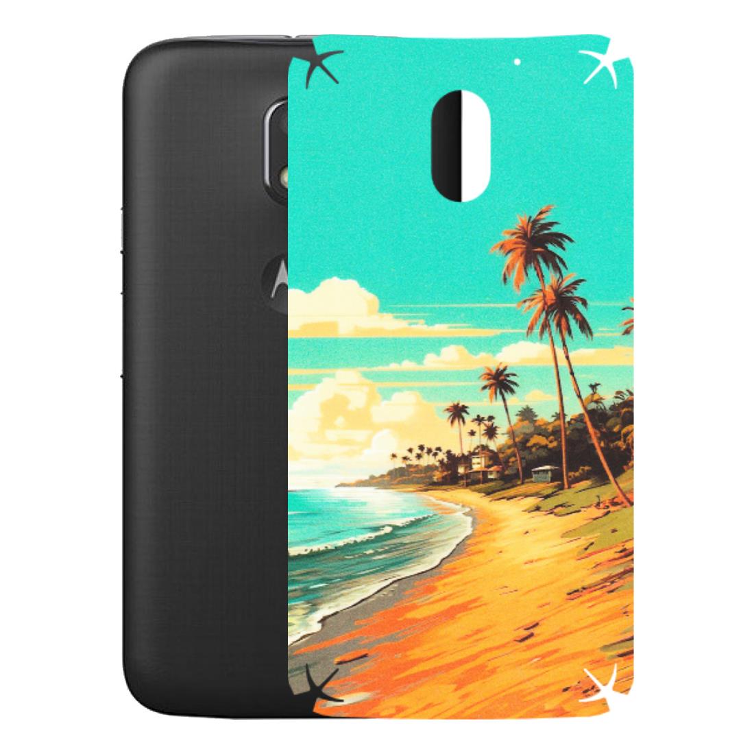 Motorola Phone Skins (All Models) - Miami Beach - Matte Finish (M-136) Motorola Moto E3 Power