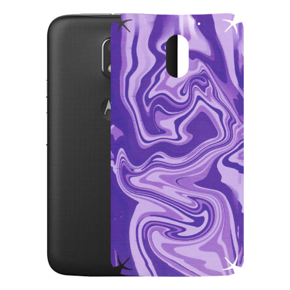 Motorola Phone Skins (All Models) - Hazy Purple Nights - Matte Finish (M-14) Motorola Moto E3 Power