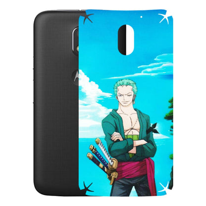 Motorola Phone Skins (All Models) - Cool Swordman Zoro Anime - Matte Finish (M-143) Motorola Moto E3 Power