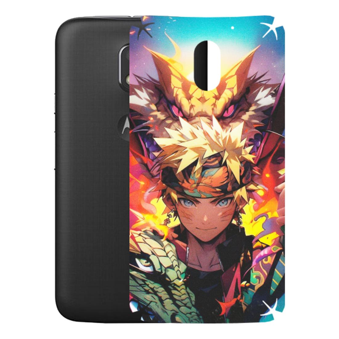 Motorola Phone Skins (All Models) - Angry Naruto Anime - Matte Finish (M-148) Motorola Moto E3 Power