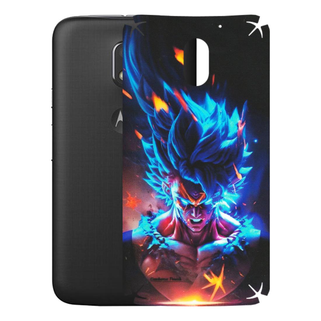 Motorola Phone Skins (All Models) - Angry Goku Dragon Ball Anime - Matte Finish (M-150) Motorola Moto E3 Power
