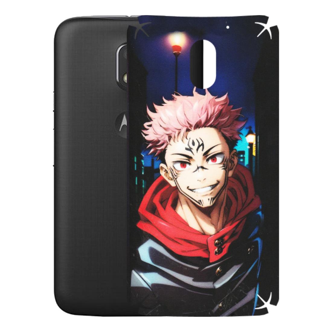 Motorola Phone Skins (All Models) - Yuji Itadori Funny Face Anime - Matte Finish (M-152) Motorola Moto E3 Power