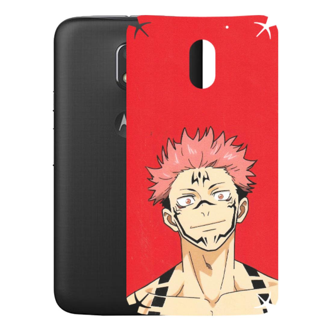 Motorola Phone Skins (All Models) - Ryomen Sukuna Fun Anime - Matte Finish (M-153) Motorola Moto E3 Power