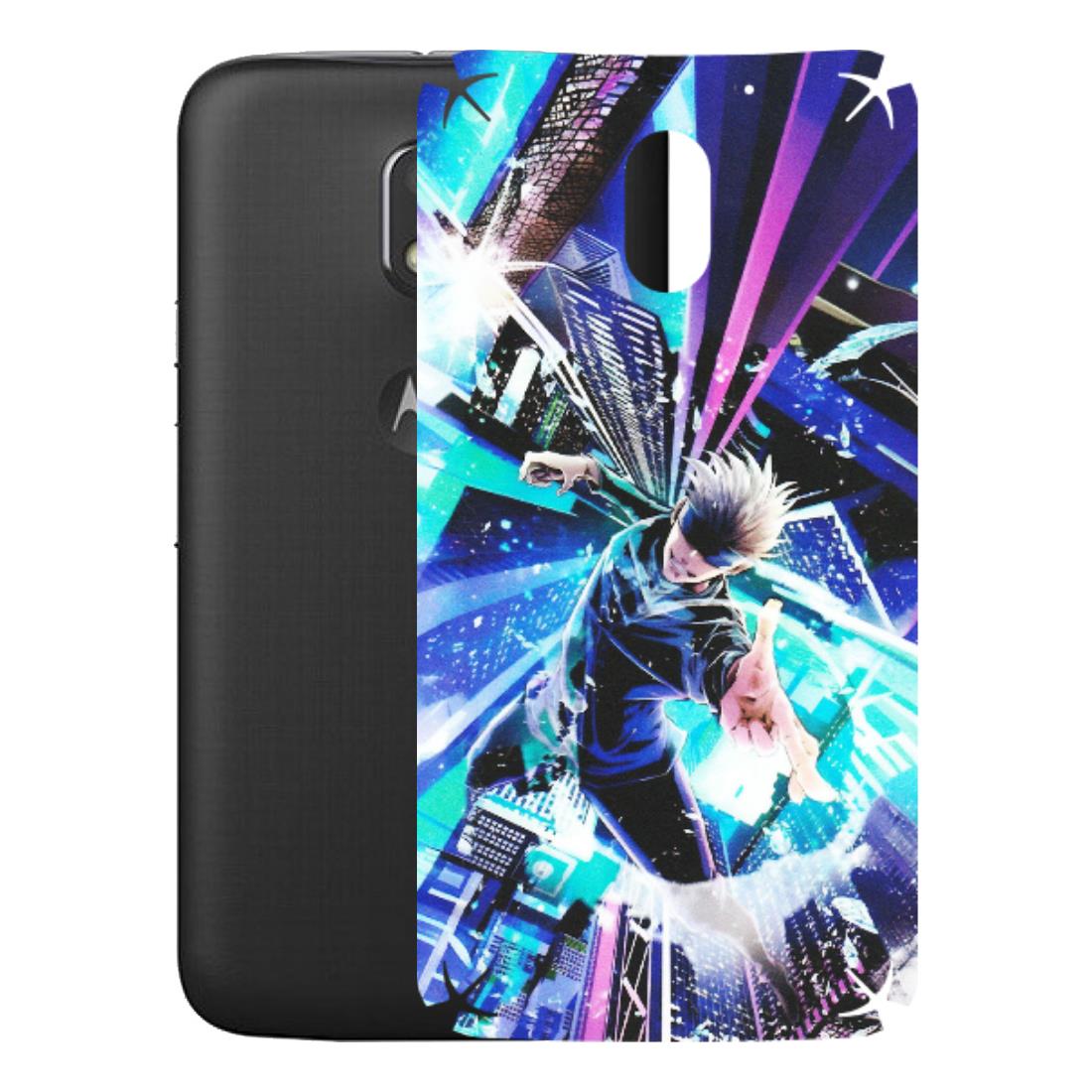 Motorola Phone Skins (All Models) - Manga Action Jujustu Kaisen Anime - Matte Finish (M-155) Motorola Moto E3 Power