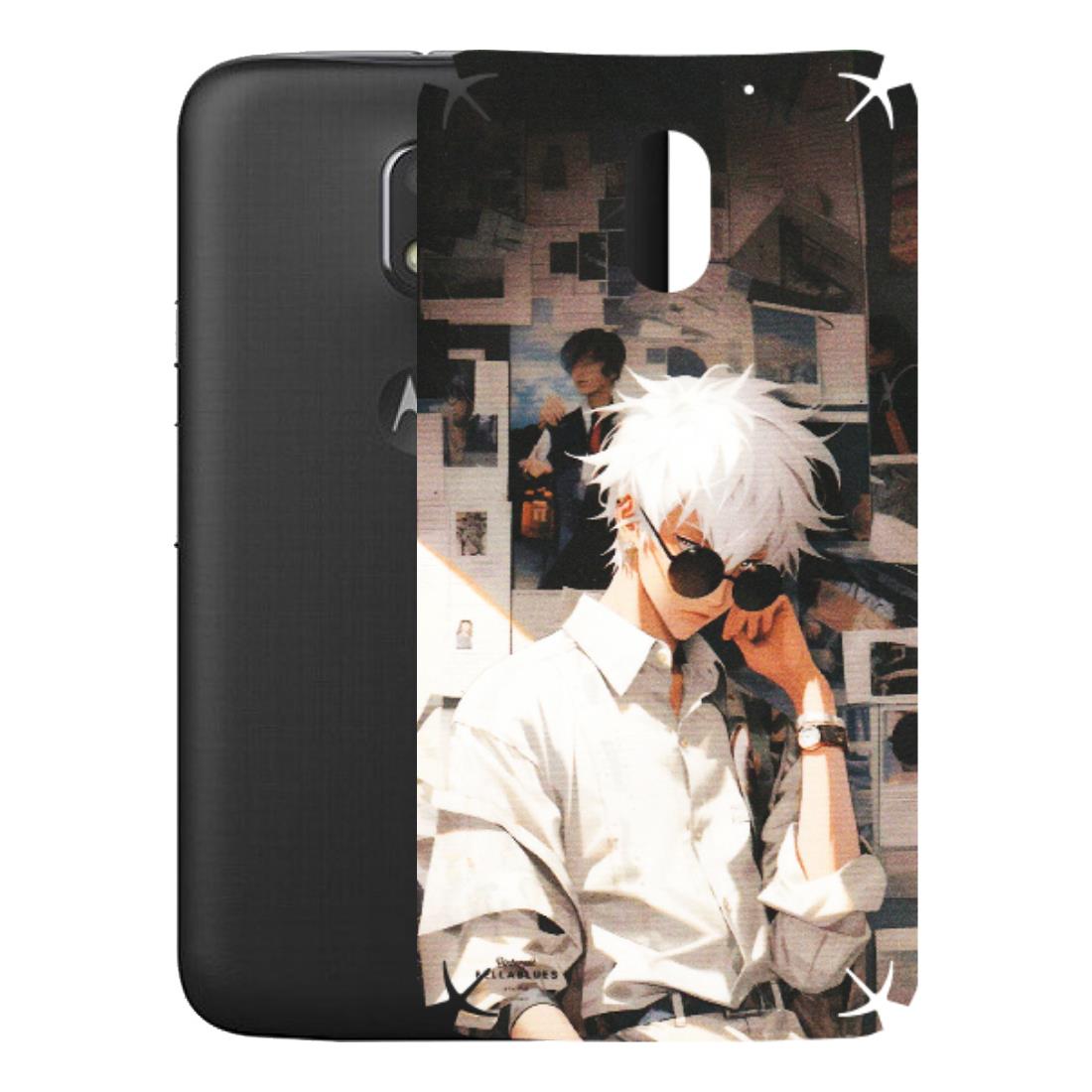 Motorola Phone Skins (All Models) - Gojo Satoru Jujustu Kaisen Anime - Matte Finish (M-156) Motorola Moto E3 Power