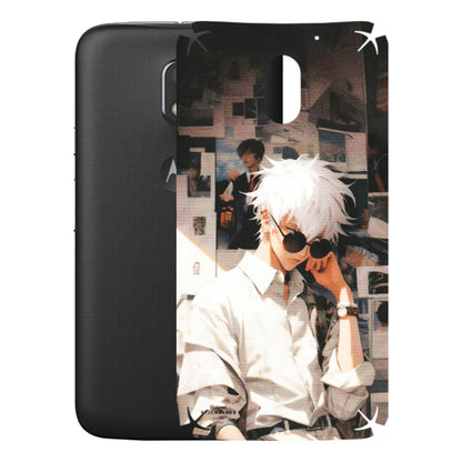 Motorola Phone Skins (All Models) - Gojo Satoru Jujustu Kaisen Anime - Matte Finish (M-156) Motorola Moto E3 Power