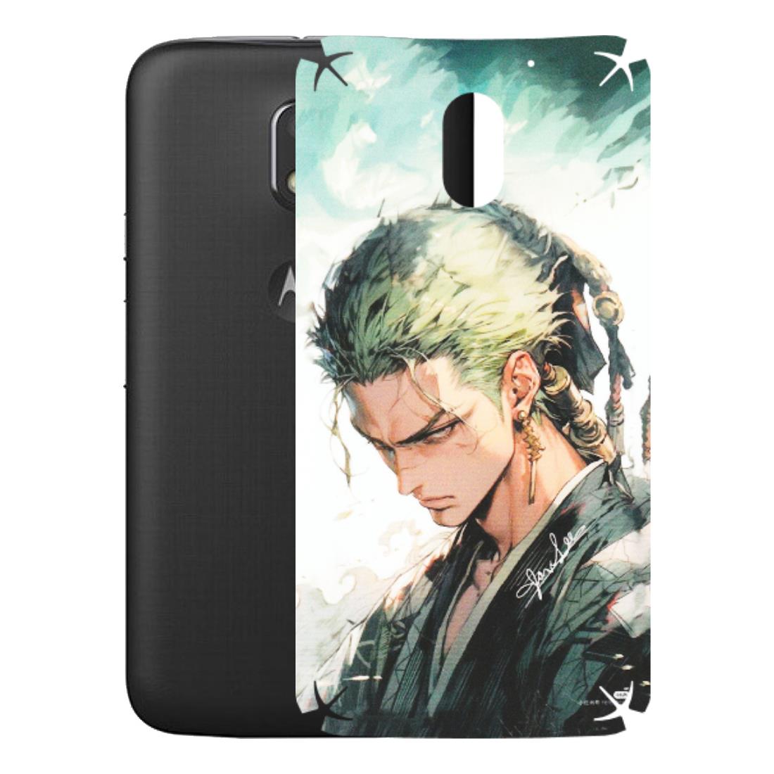 Motorola Phone Skins (All Models) - Pirate Hunter One Piece Anime - Matte Finish (M-157) Motorola Moto E3 Power