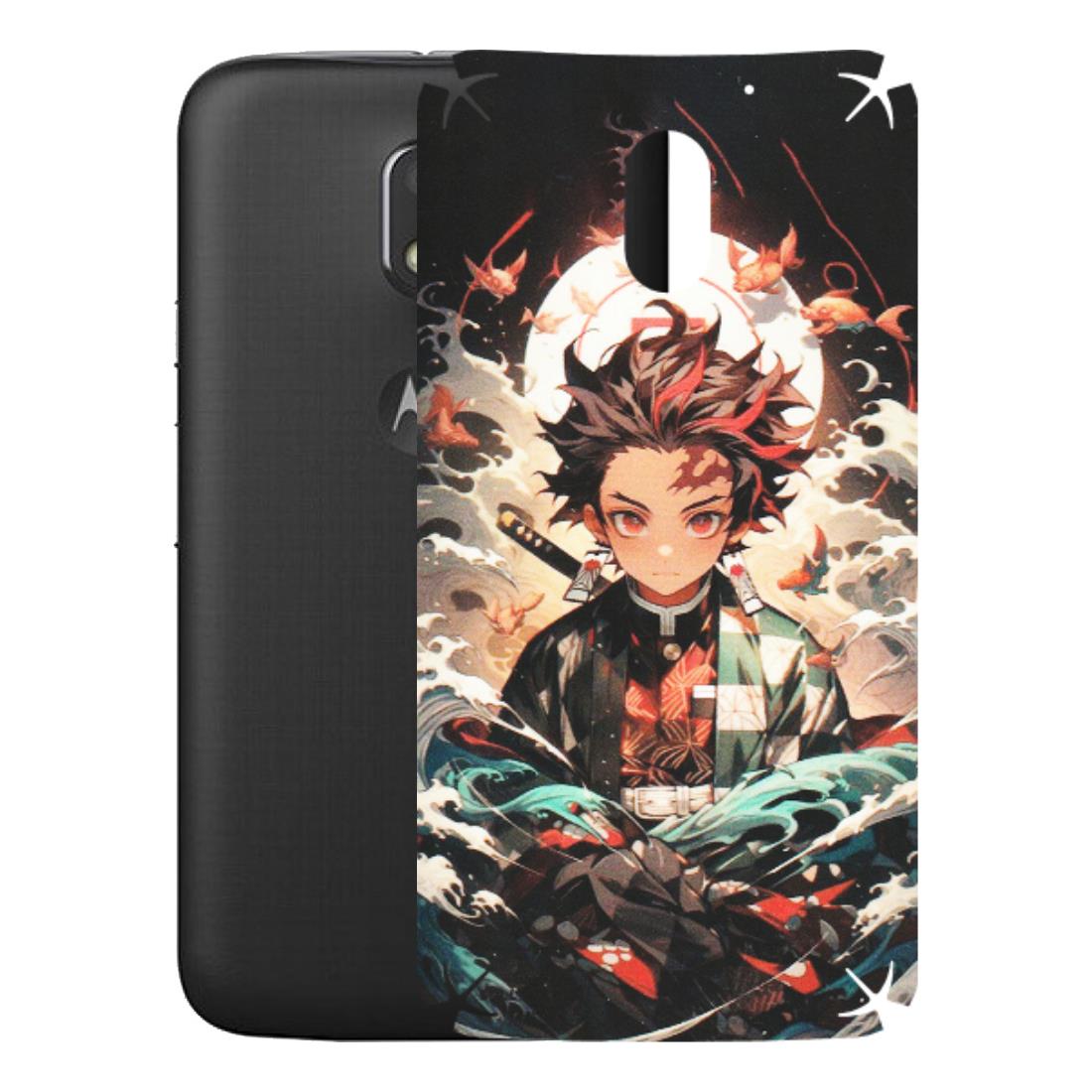 Motorola Phone Skins (All Models) - Tanjiro Demon Slayer Anime - Matte Finish (M-158) Motorola Moto E3 Power