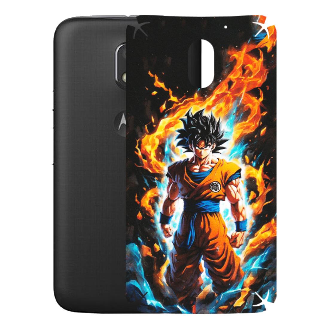 Motorola Phone Skins (All Models) - Goku Transformation Anime - Matte Finish (M-159) Motorola Moto E3 Power