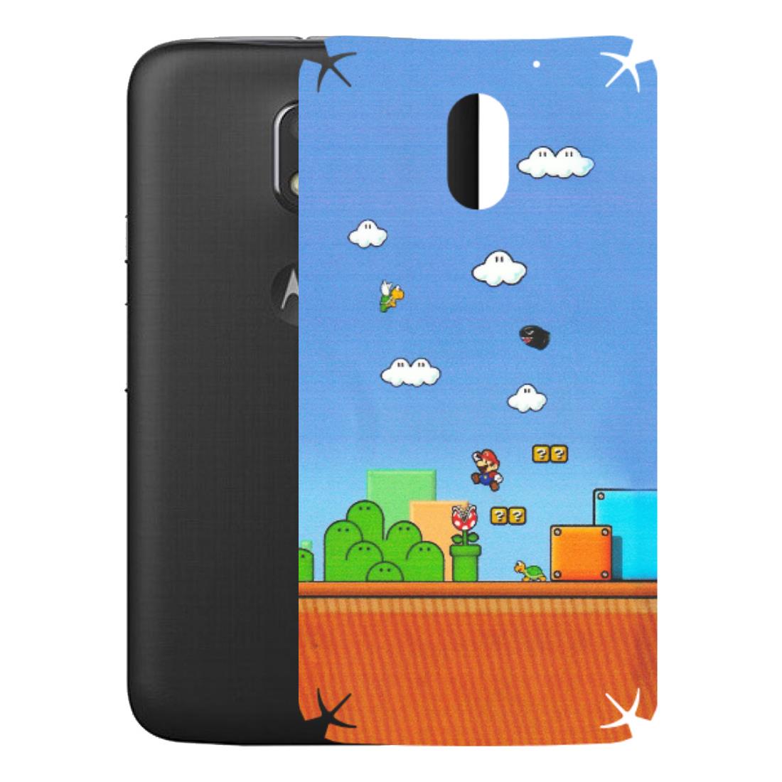 Motorola Phone Skins (All Models) - Mario Game Scene - Matte Finish (M-24) Motorola Moto E3 Power