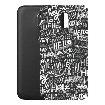 Motorola Phone Skins (All Models) - Hi Hello Doodles - Matte Finish (M-25) Motorola Moto E3 Power