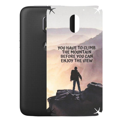 Motorola Phone Skins (All Models) - Motivational Hiking Mountain - Matte Finish (M-28) Motorola Moto E3 Power