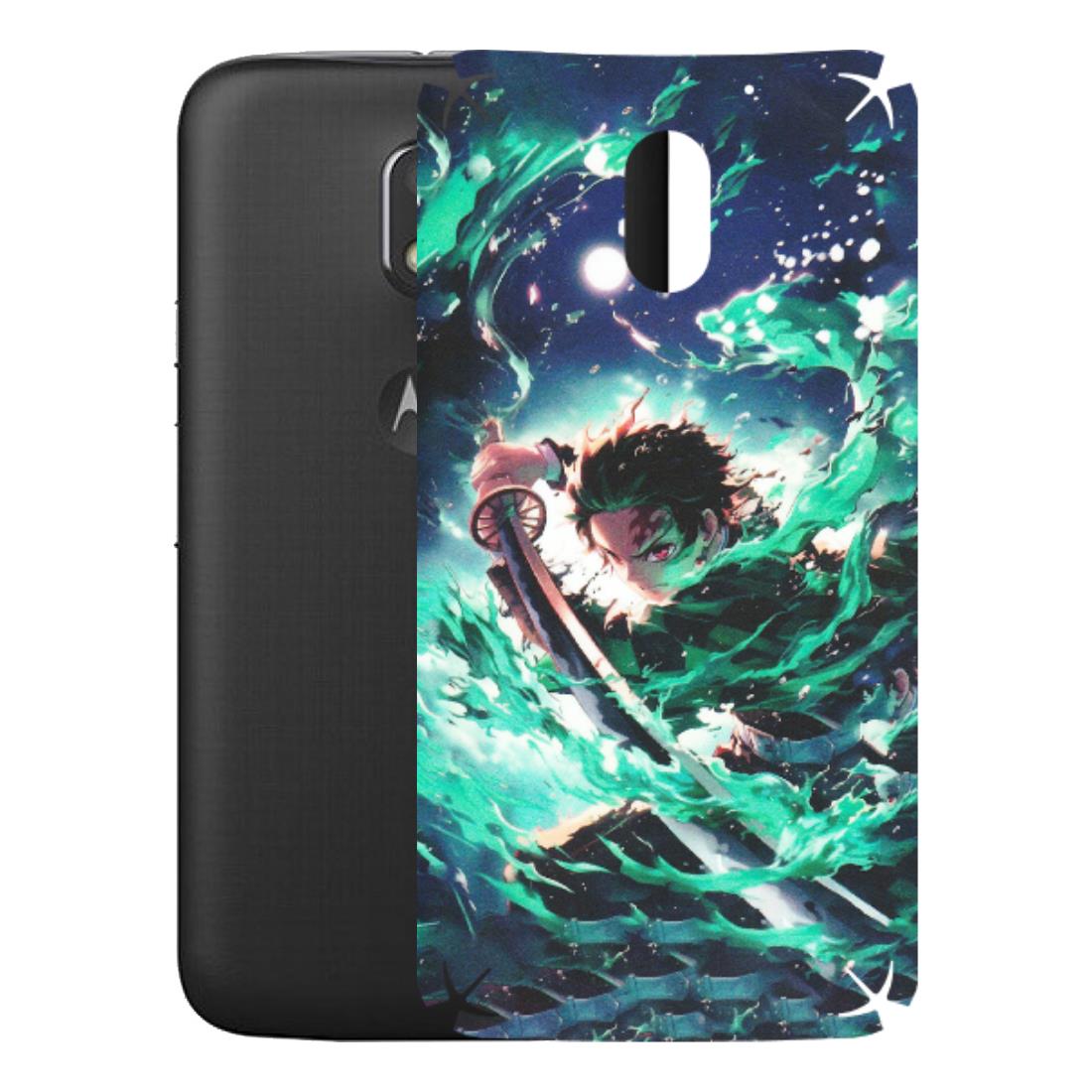 Motorola Phone Skins (All Models) - Sword Fighter Anime - Matte Finish (M-29) Motorola Moto E3 Power