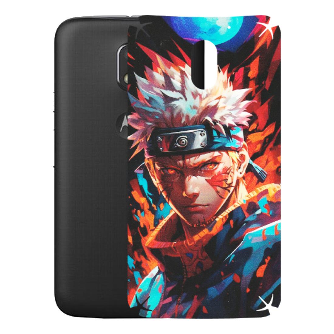 Motorola Phone Skins (All Models) - Anime Ferocious Character - Matte Finish (M-44) Motorola Moto E3 Power