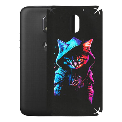 Motorola Phone Skins (All Models) - Cyberpunk Cat - Matte Finish (M-45) Motorola Moto E3 Power