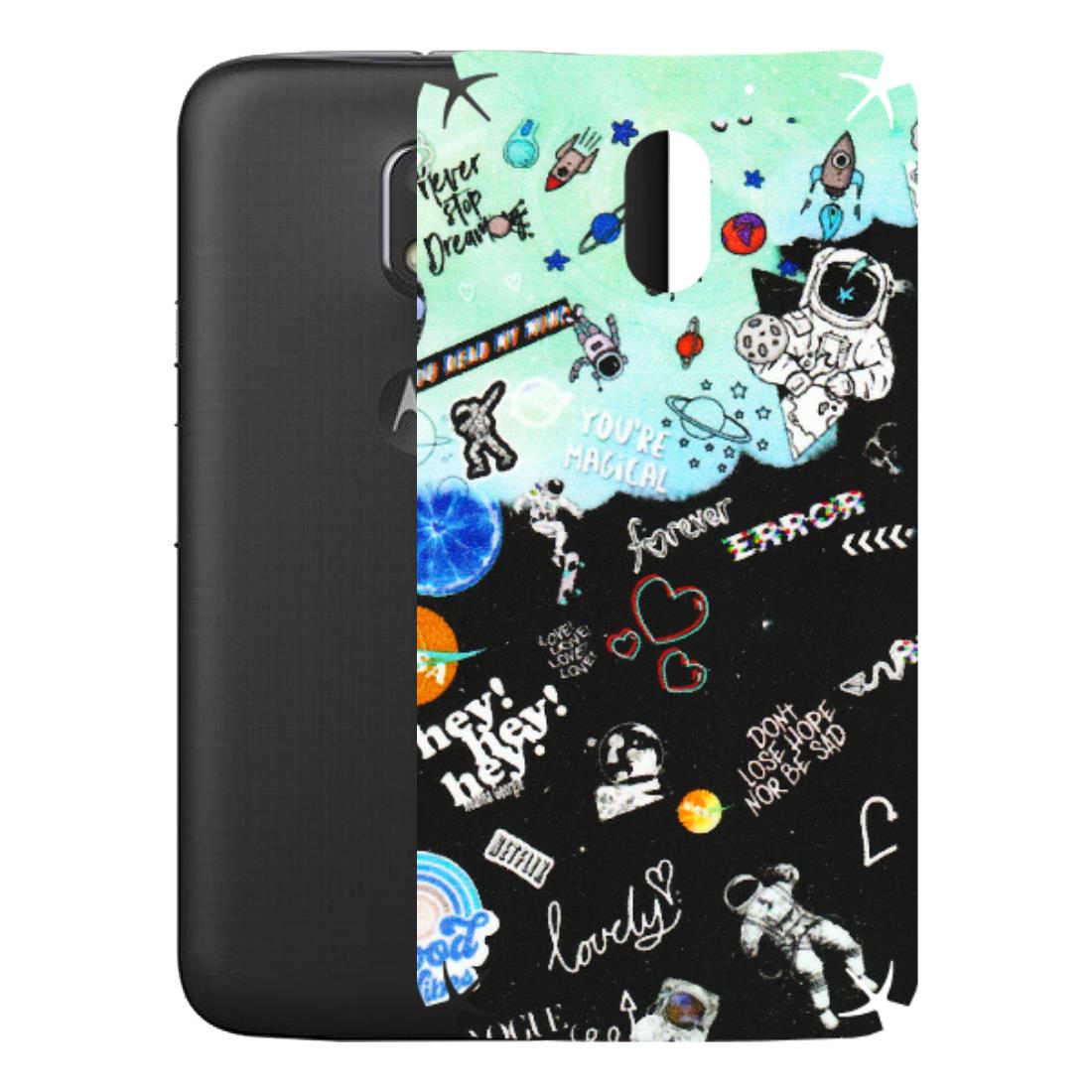 Motorola Phone Skins (All Models) - Living In A Space Dream - Matte Finish (M-46) Motorola Moto E3 Power