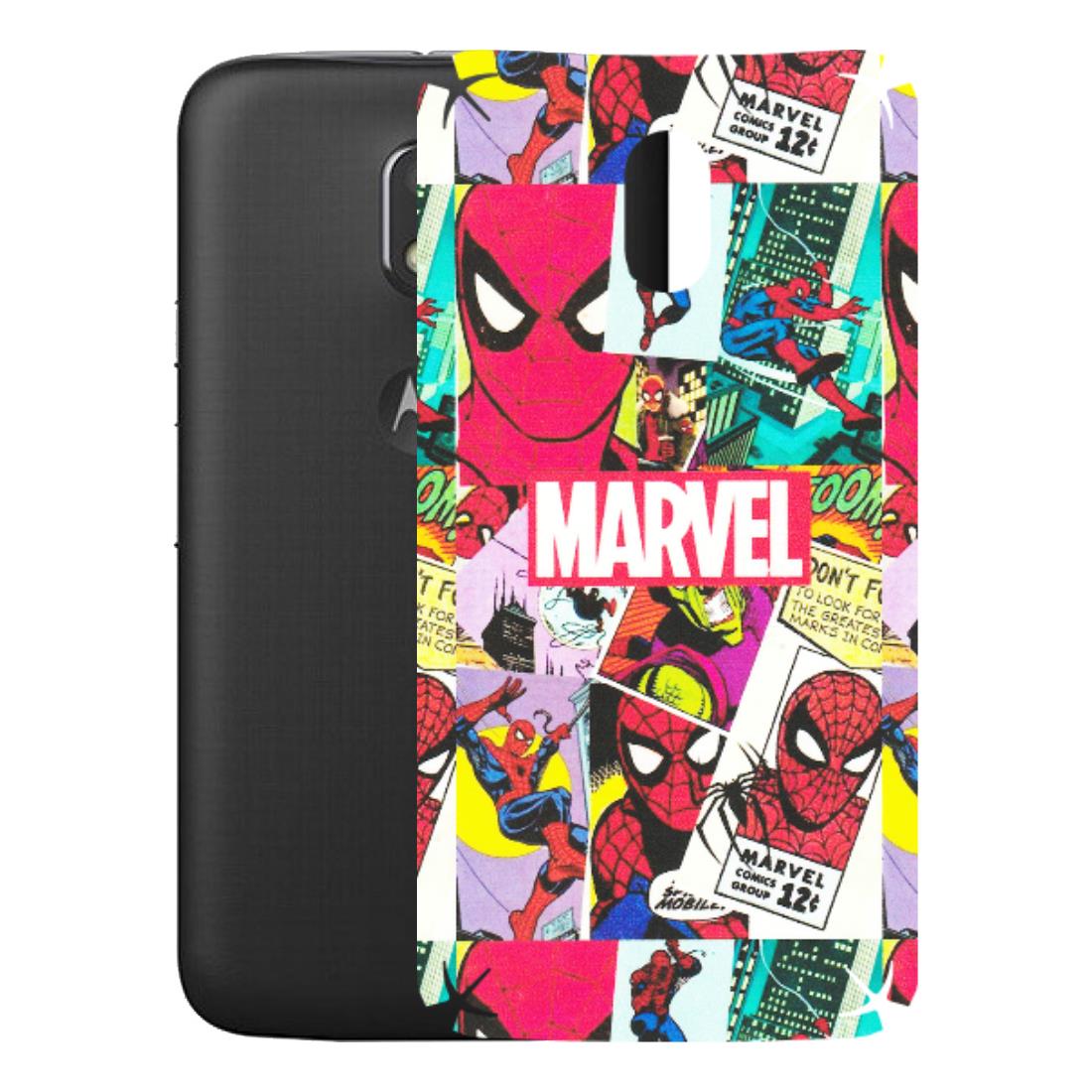 Motorola Phone Skins (All Models) - Marvel Comic Spiderman Grafitti - Matte Finish (M-72) Motorola Moto E3 Power