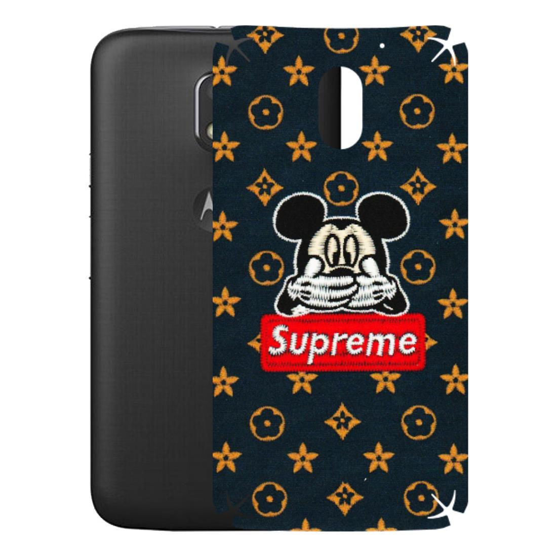 Motorola Phone Skins (All Models) - Mickey Supreme - Matte Finish (M-83) Motorola Moto E3 Power