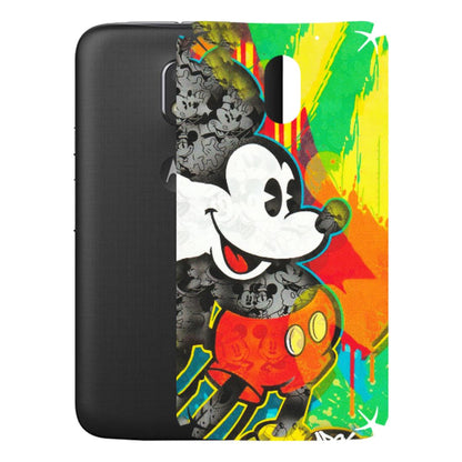 Motorola Phone Skins (All Models) - Multiple Mickey With Colourful Texture - Matte Finish (M-84) Motorola Moto E3 Power