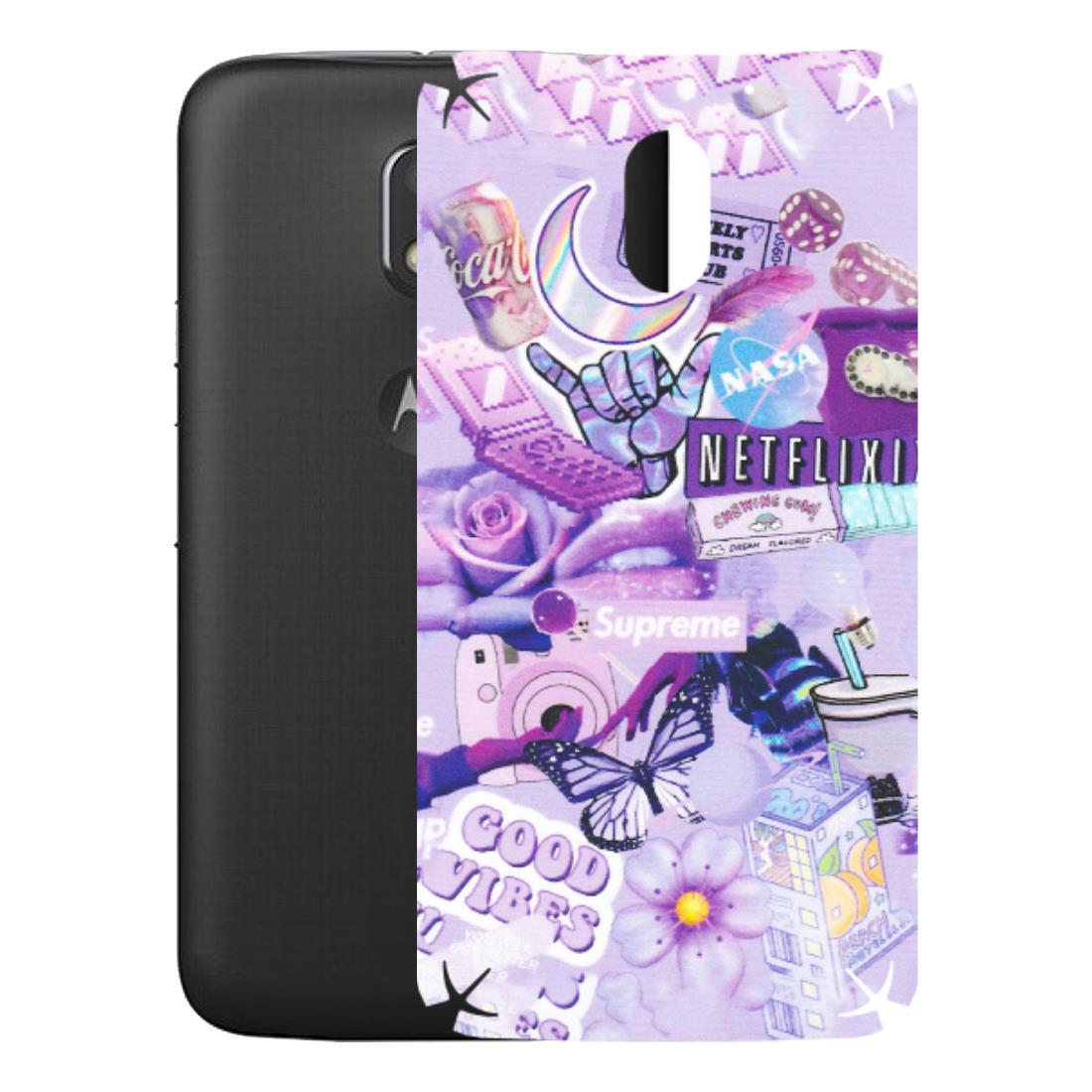 Motorola Phone Skins (All Models) - Supreme Purple Magic - Matte Finish (M-88) Motorola Moto E3 Power