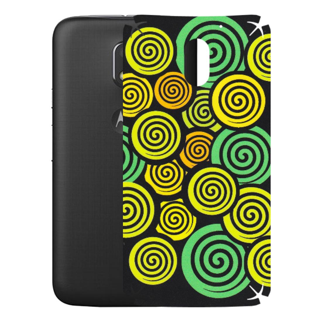 Motorola Phone Skins (All Models) - Crazy Spiral - Matte Finish (M-91) Motorola Moto E3 Power