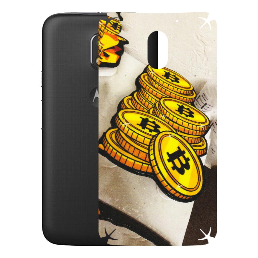 Motorola Phone Skins (All Models) - Billionaire Bitcoin Collection - Matte Finish (M-92) Motorola Moto E3 Power