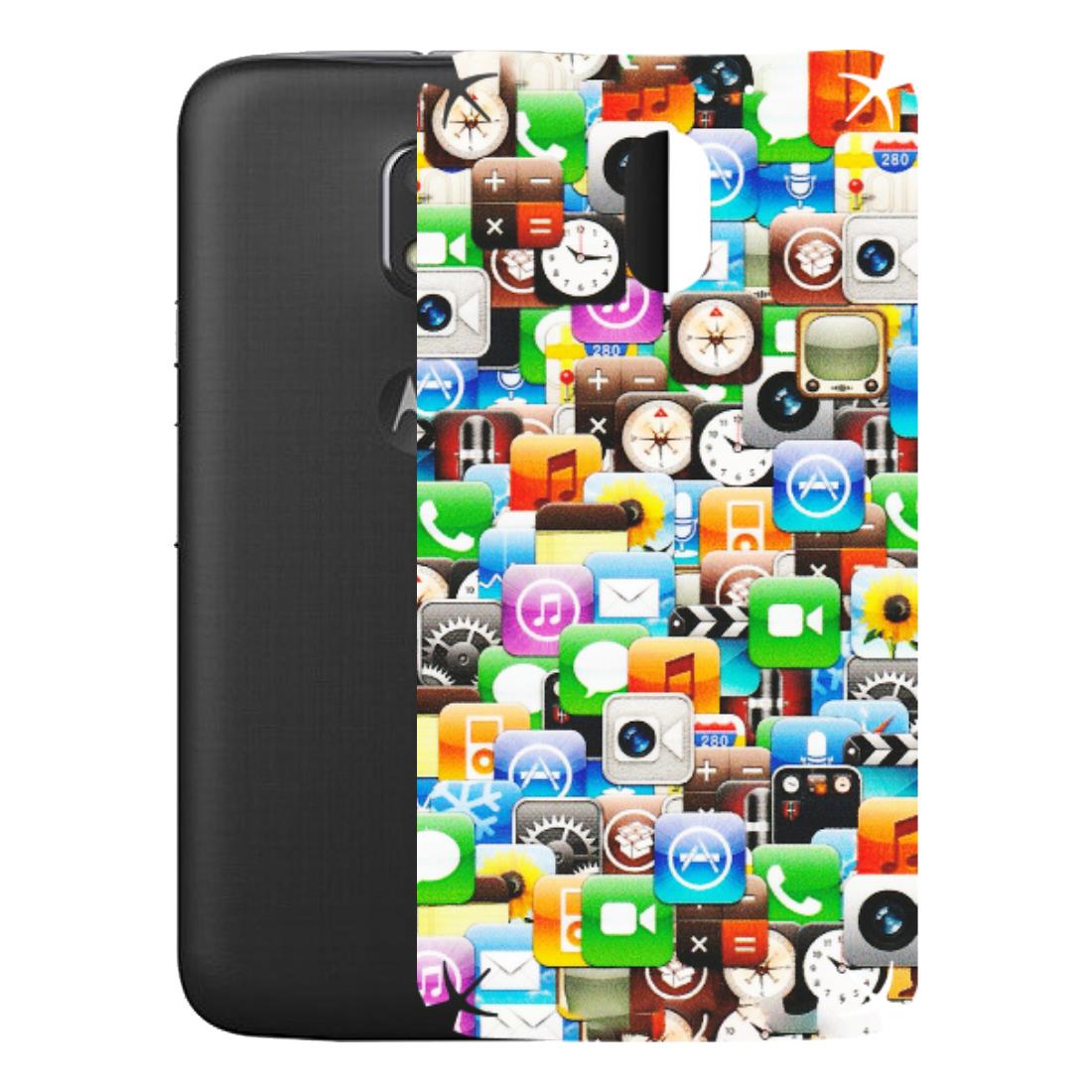 Motorola Phone Skins (All Models) - All Apple Icons - Matte Finish (M-93) Motorola Moto E3 Power